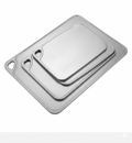 Paytenchr Lot de 3 Planches à Découper Double Face | Acier Inoxydable S316 & Titane de Qualité Alimentaire | Idéal pour Viande et Légumes